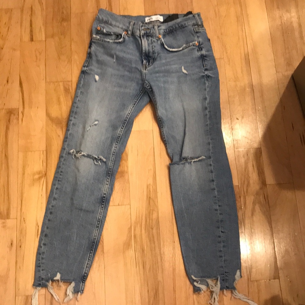 Zara distressed jeans
